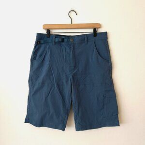 Prana Men's Stretch Zion Outdoor Hiking Shorts Blue Size Large
